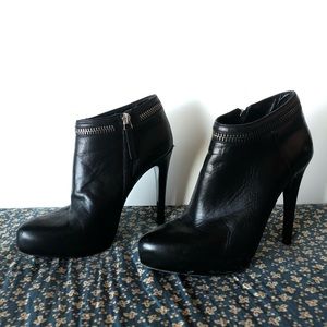 All Saints Black Zipper Bootie